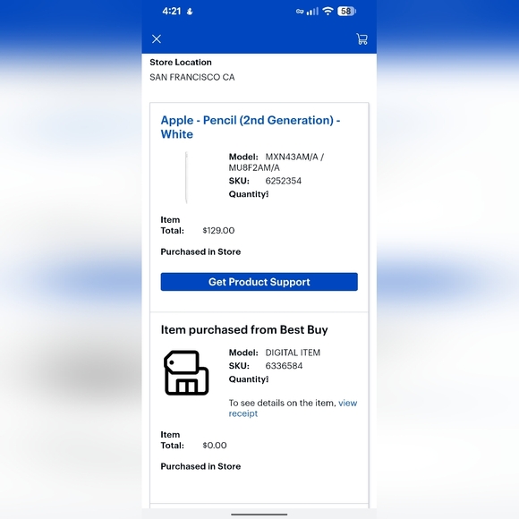 Apple | iPencil | 2nd Generation | without Box - Picture 5 of 7